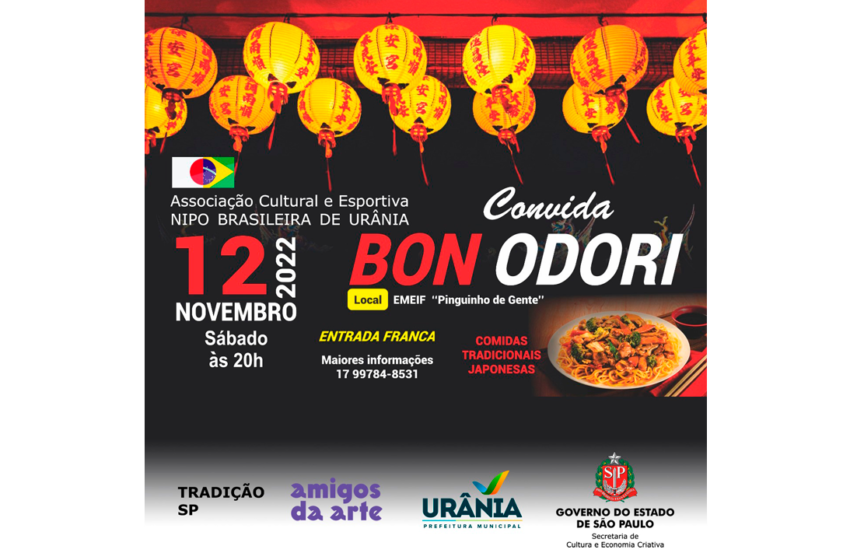  Bon Odori será realizado neste mês de novembro em Urânia