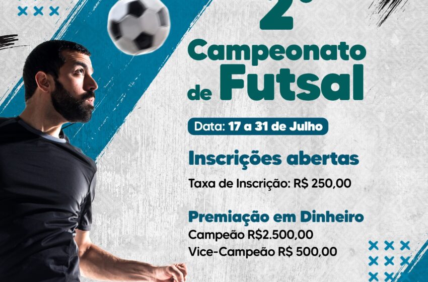  Abertas as inscrições para o 2º Campeonato de Futsal