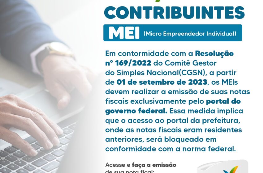 Emissão de nota fiscal para quem é MEI muda a partir de 1º de setembro -  Morro Reuter