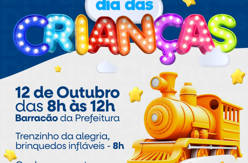  SÁBADO TEM A TRADICIONAL COMEMORAÇÃO DO DIA DAS CRIANÇAS