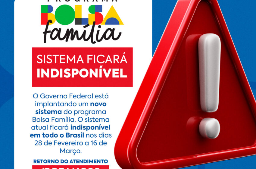  ATENÇÃO BENEFICIÁRIOS DO BOLSA FAMÍLIA